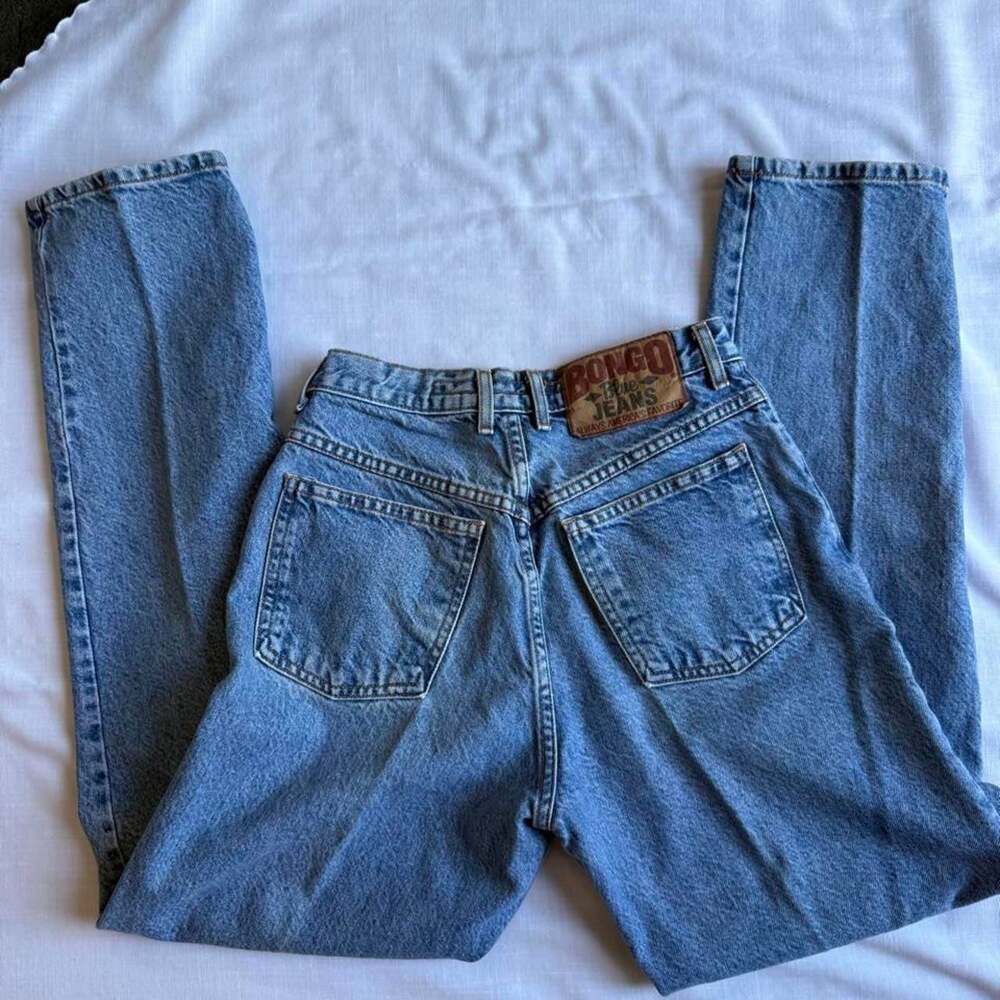 Vintage 90s Bongo Blue Jeans High Waisted Straight Leg
